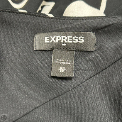 Dress Casual Midi By Express In Black & White, Size: Xs