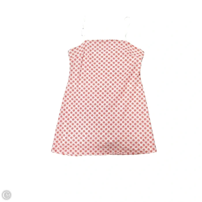Dress Casual Short By Mi Ami In Orange & White, Size: L