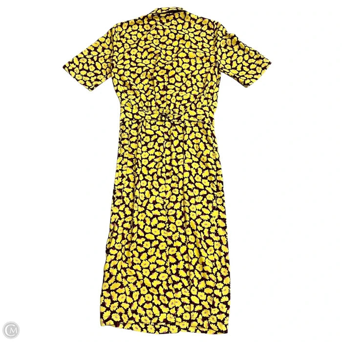 Dress Designer By Kate Spade In Purple & Yellow, Size: S