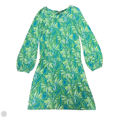 Dress Designer By Lilly Pulitzer In Blue & Green, Size: M
