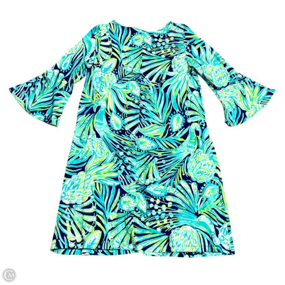 Dress Designer By Lilly Pulitzer In Blue & Green, Size: M