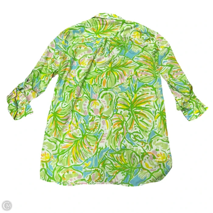 Dress Designer By Lilly Pulitzer In Blue & Green, Size: S