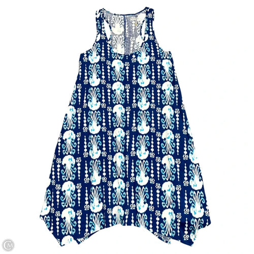 Dress Designer By Lilly Pulitzer In Blue & White, Size: Xxs
