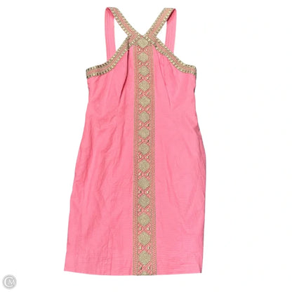 Dress Designer By Lilly Pulitzer In Gold & Pink, Size: Xs