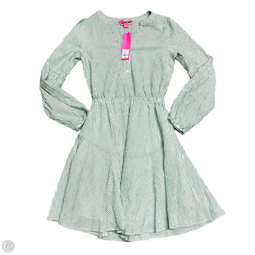 Dress Designer By Lilly Pulitzer In Green & White, Size: Xxs