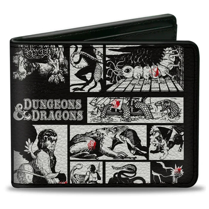 Dungeons & Dragons - Monster Illustration Blocks Men's Bi-Fold Wallet