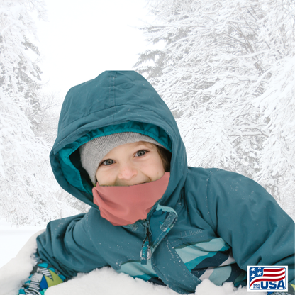 Look good and protect your neck and face from the cold and wind with a Neck Gaiter made in the USA by AdventureUs in Washburn Wisconsin. Made with high quality, pill-resistant Polartec® 200 Series fleece to keep adults and children warm and dry during cold weather and winter adventures. Neck warmers are a must-have addition to your cold weather layers.
