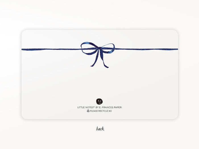 E. Frances Little Notes® - Navy Bow New 55 Count