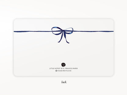 E. Frances Little Notes® - Navy Bow New 55 Count