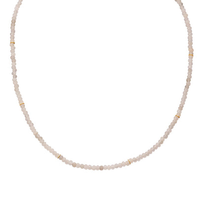 Edelstein-Kette Chalcedon gold