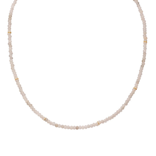 Edelstein-Kette Chalcedon gold
