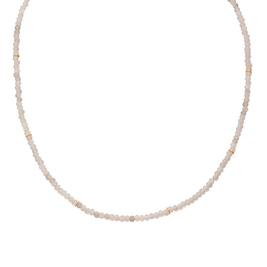 Edelstein-Kette Chalcedon gold