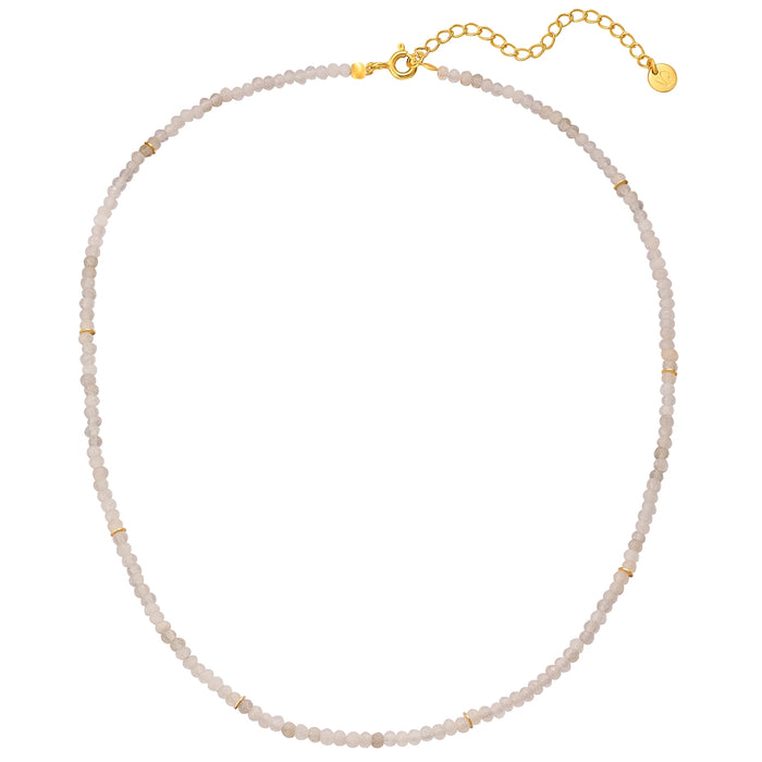 Edelstein-Kette Chalcedon gold