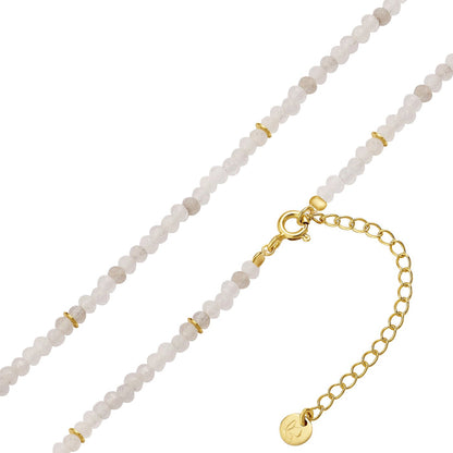 Edelstein-Kette Chalcedon gold