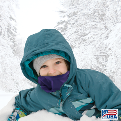 Look good and protect your neck and face from the cold and wind with a Neck Gaiter made in the USA by AdventureUs in Washburn Wisconsin. Made with high quality, pill-resistant Polartec® 200 Series fleece to keep adults and children warm and dry during cold weather and winter adventures. Neck warmers are a must-have addition to your cold weather layers.