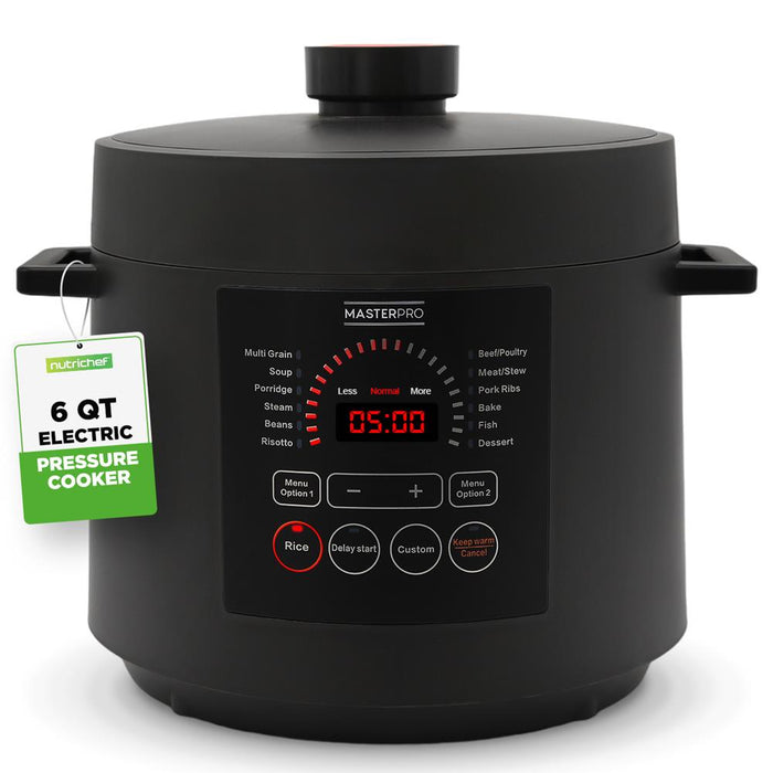 Electric Pressure Cooker 6QT Fast Cooking Stainless Steel