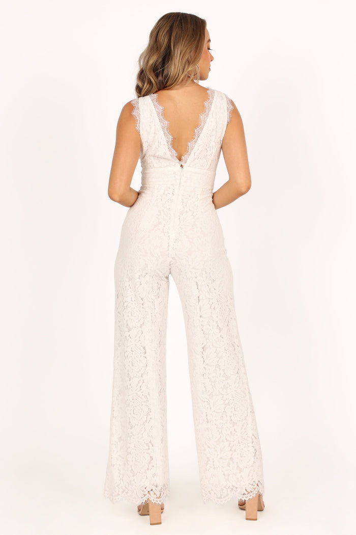 Petal and Pup USA Rompers Eloise Lace Jumpsuit - Ivory
