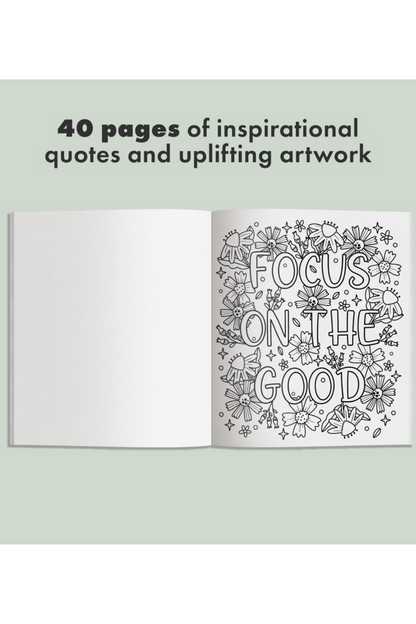 Embrace The Beauty: Inspirational Coloring Book W/ Frameable Wall Art