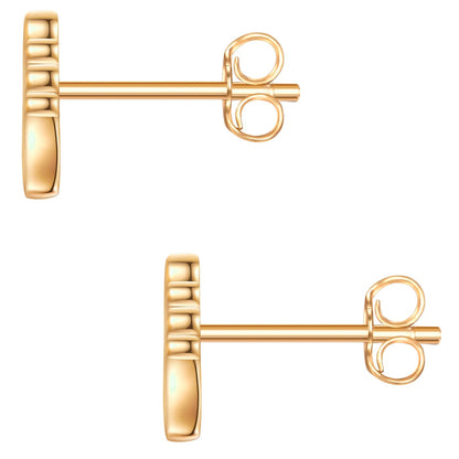 Engel-Ohrstecker gold mit Lab Grown Diamond