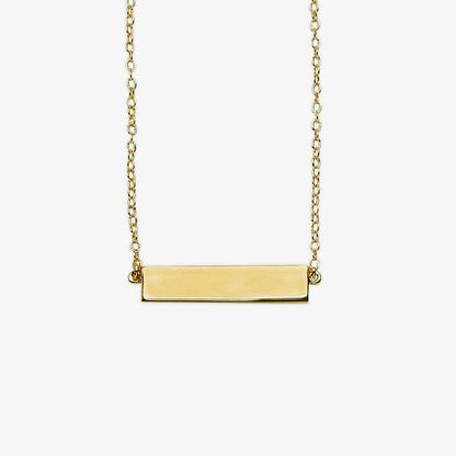 Engravable Bar Necklace