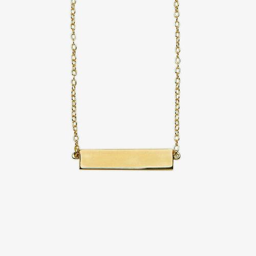 Engravable Bar Necklace