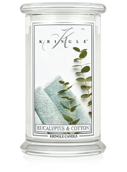 Eucalyptus & Cotton Scented Large 2-Wick - Kringle Candle Company