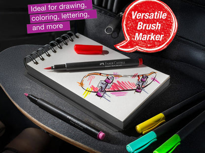 Faber Castell Black Edition Super Soft Brush Pens - 10 Set