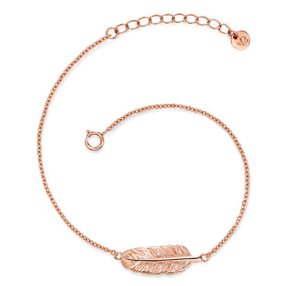 Feder Armband roségold