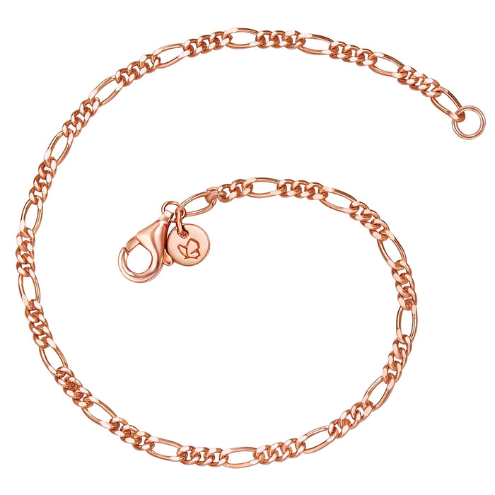 Figaro Panzer-Armband roségold