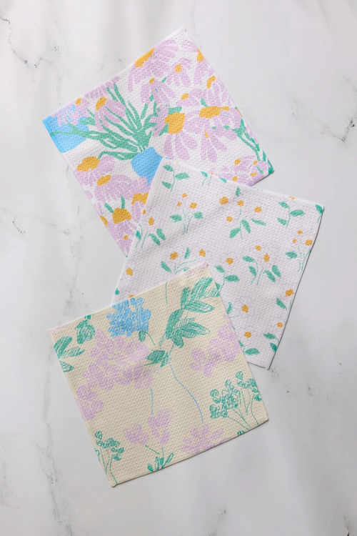 Florals For Mom Dishcloth Set