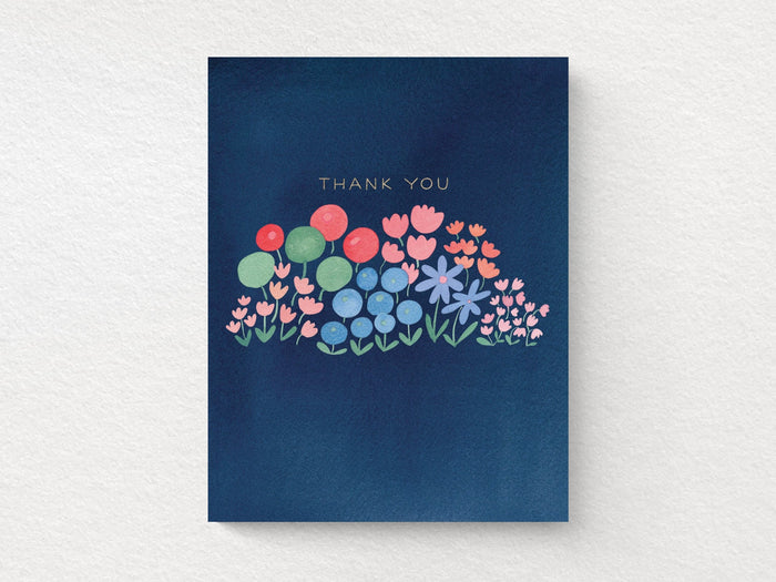 Flower Patch Thank You Cards Box of 6