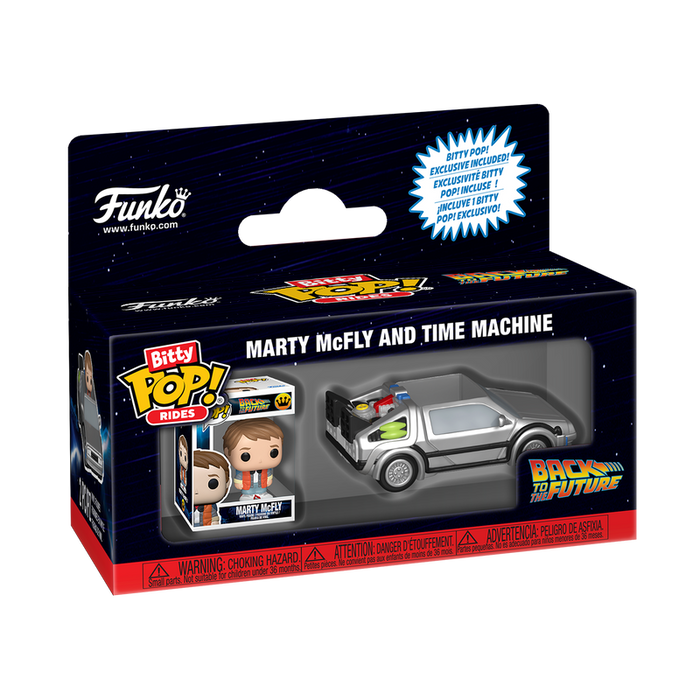 Funko Bitty POP! Rides: Back to the Future - Marty McFly and Time Machine Vinyl Figure