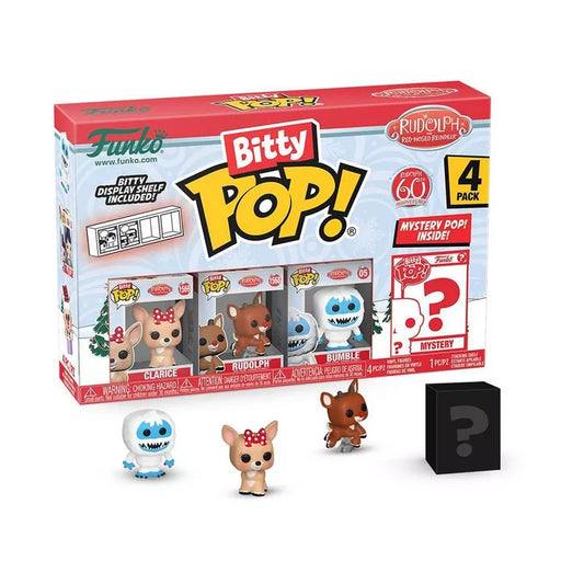 Funko Bitty POP!  Rudolph - Rudolph/Bumble/Clarice 4-Pack Vinyl Figure