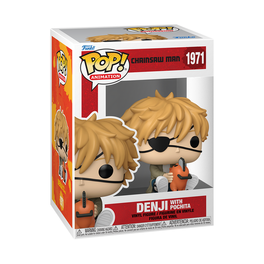 Funko POP! Animation: Chainsaw Man - Denji with Pochita Vinyl Figure