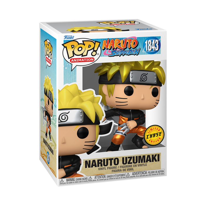 Funko POP Animation: Naruto - Naruto Uzumaki with Kunai & Shuriken Vinyl Figure