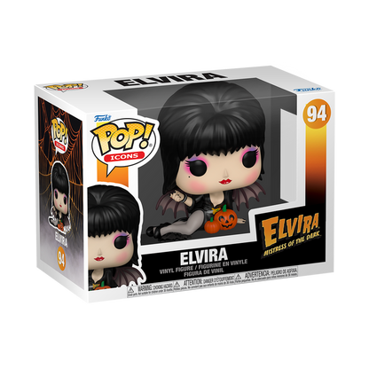 Funko POP! Icons: Elvira Mistress Of The Dark - Elvira with Pumpkins Vinyl Figure