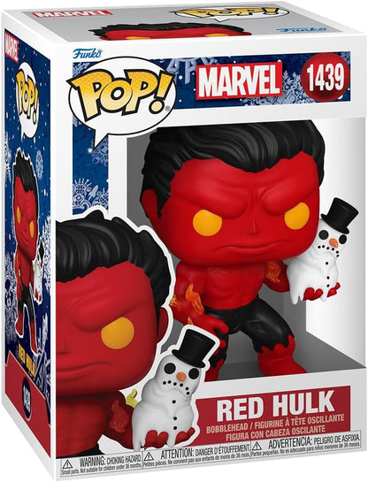 Funko Pop! Marvel: Holiday - Red Hulk Vinyl Figure