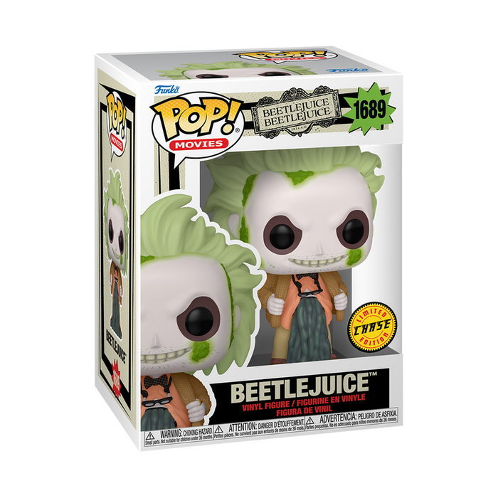 Funko POP! Movies: Beetlejuice 2 - Beetlejuice in Cardigan With Vinyl Figure
