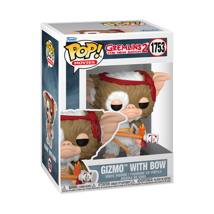 Funko POP! Movies: Gremlins 2 The New Batch - Gizmo With Bow Vinyl Figure - Kryptonite Character Store