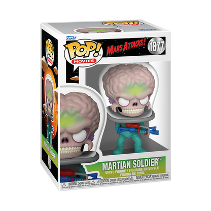 Funko Pop! Movies: Mars Attacks - Martian Soldier with Atomic Ray Gun Vinyl Figure