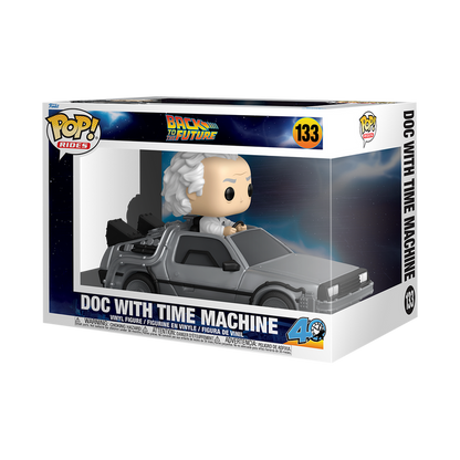 Funko POP! Rides Deluxe: Back to the Future - Doc with Time Machine Vinyl Figure