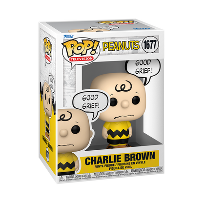 Funko POP! Television: Peanuts - Charlie Brown (Good Grief!) Vinyl Figure