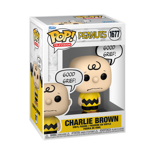 Funko POP! Television: Peanuts - Charlie Brown (Good Grief!) Vinyl Figure