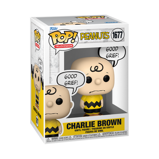 Funko POP! Television: Peanuts - Charlie Brown (Good Grief!) Vinyl Figure