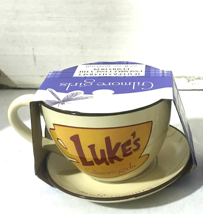 Gilmore Girls Lukes Logo 22oz Oversized Ceramic Teacup