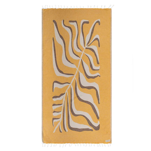 Golden Fern Sand Cloud Beach Towel