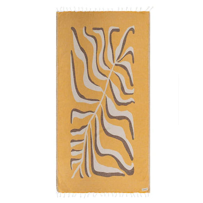 Golden Fern Sand Cloud Beach Towel