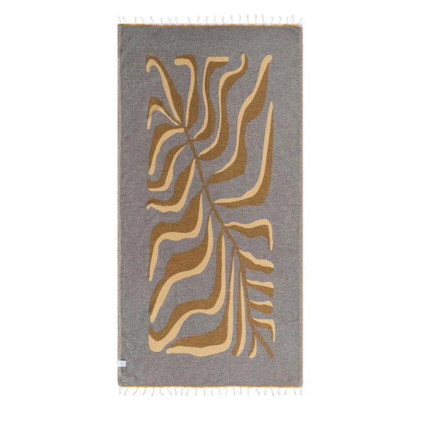 Golden Fern Sand Cloud Beach Towel
