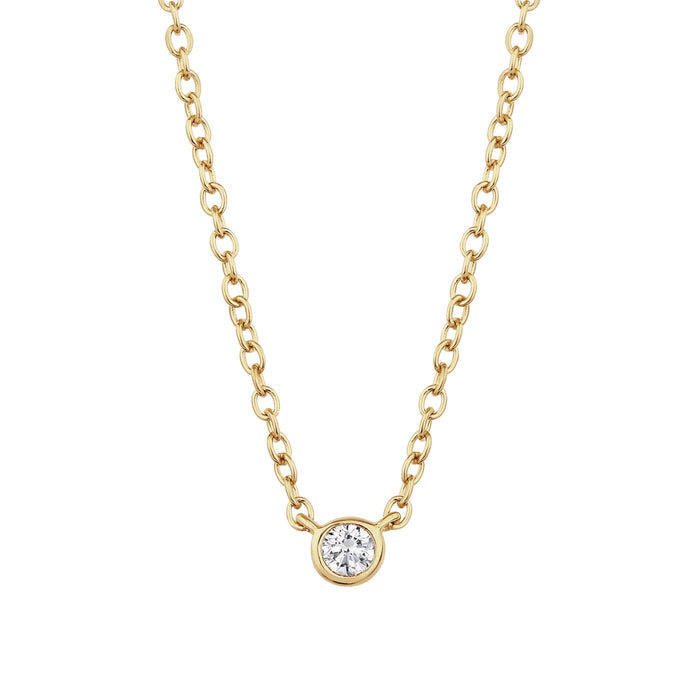 Goldene Kette mit Topas-Anhänger