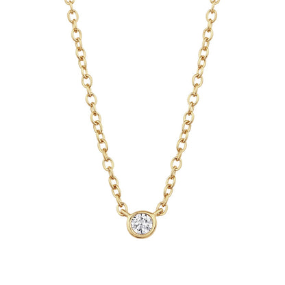 Goldene Kette mit Topas-Anhänger
